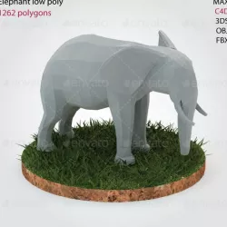 Elephant - Low Poly