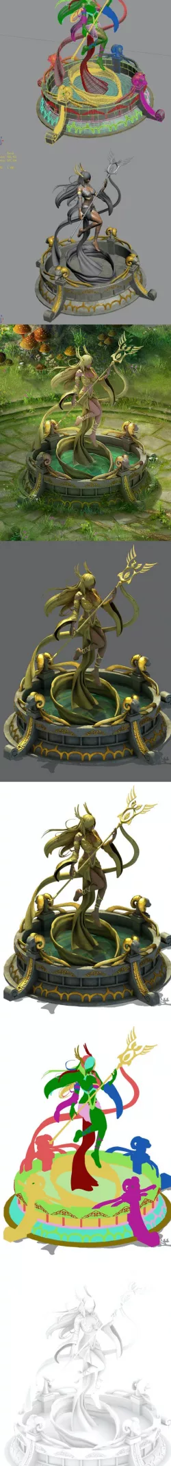Fairy town - pure goddess statue