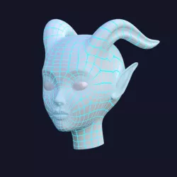 Female Demon Head