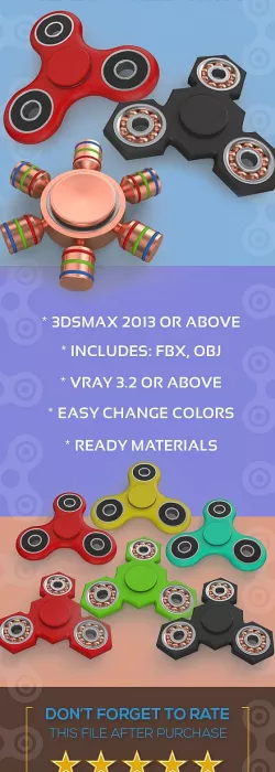 Fidget Spinners - 3 Pack