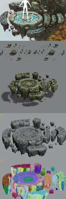 Field - stone altar