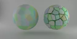Fractured Sphere Element3D