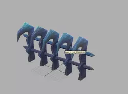 Game Model Arena - inferno Area iron fence 01 01