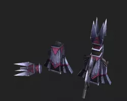 Game Model Arena - inferno cell wall 01