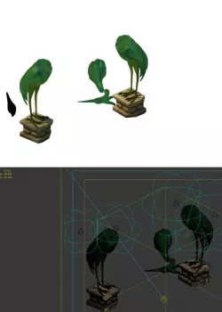 Game Model - Broken Crane Lamp