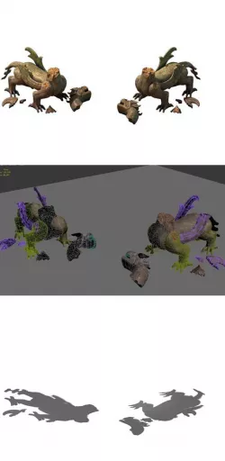 Game Model - Broken Funeral Evil stone beast