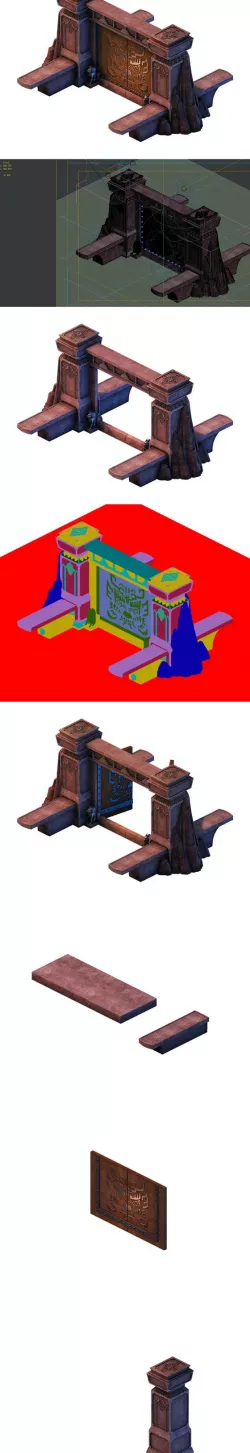 Game model - gorgeous stone gate
