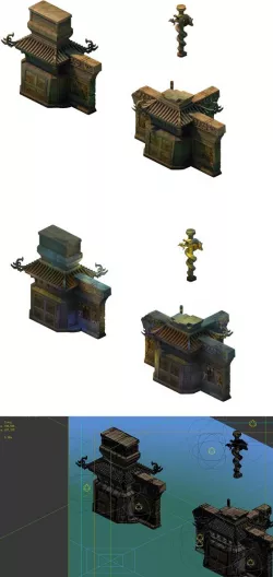 Game Model - Imperial Tombs Dragon-shaped column Entrance