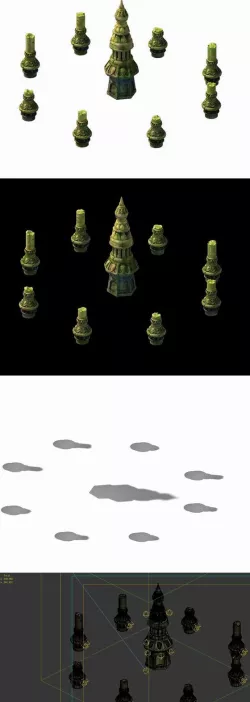 Game Model - Kashayana Buddha Forest Stone Magic Arrow 01