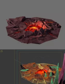 Game Model - Spray the lava hole