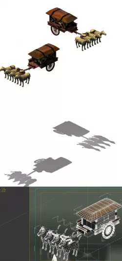 Game model - the ancient emperors of the carriage