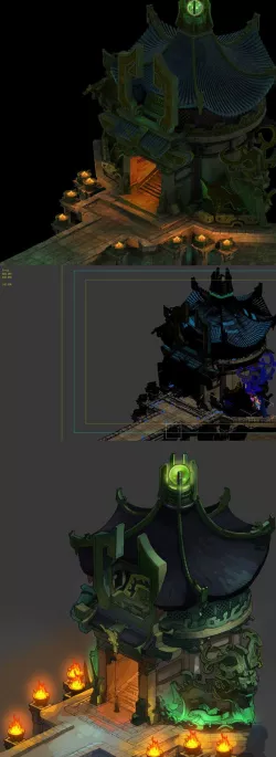 Game model - the entrance to the underground palace