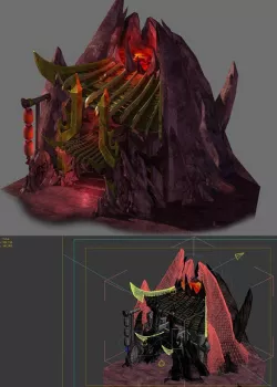 Game model - the house in the volcano