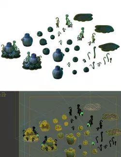 Game Models - poison Valley Scene - hemlock Cong