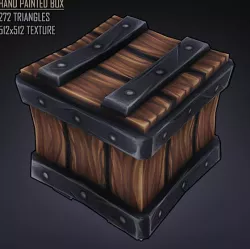Hand Painted Stylised Box