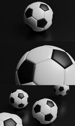 High Detailed Football Ball