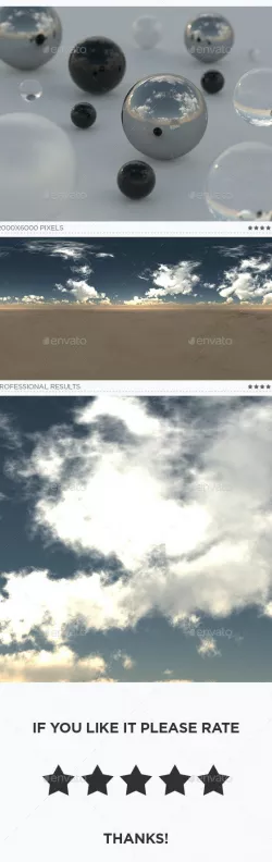 High Resolution Sky HDRi Map 077