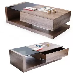 Jual Cube walnut coffee table