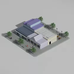Low Poly Block (Shops)