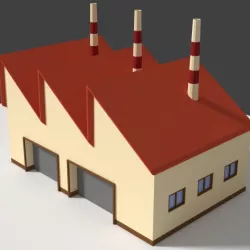 Low Poly Cartoon Factory 5