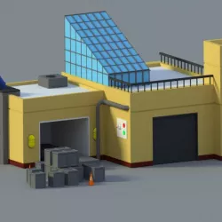 Low Poly Cartoon Factory