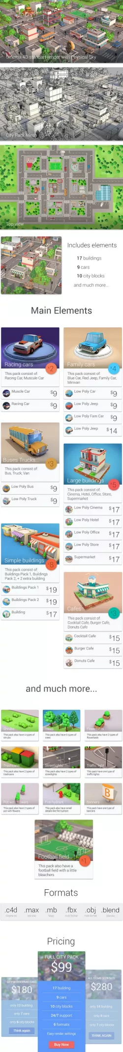 Low Poly City Pack