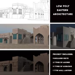 Low Poly Eastern Architecture