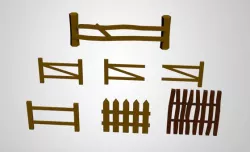 Low Poly Fences