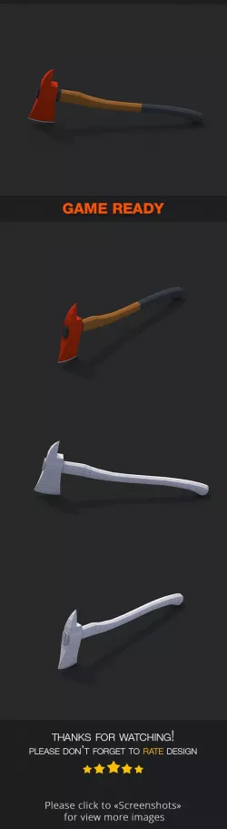 Low Poly Fireaxe