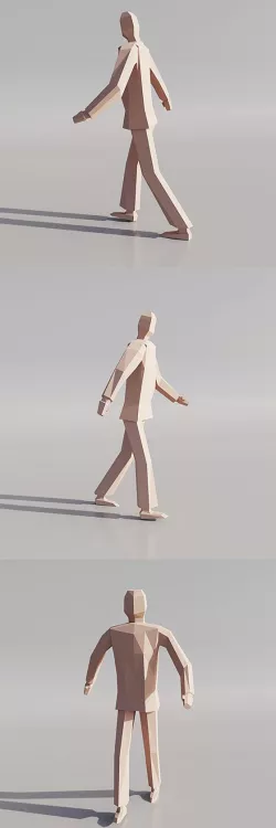 Low poly human