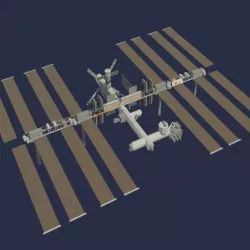 Low Poly ISS Model