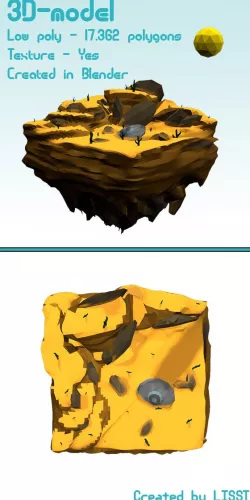 Low Poly landscape - Desert