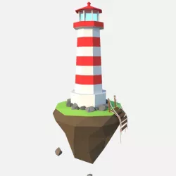 low poly lighthouse