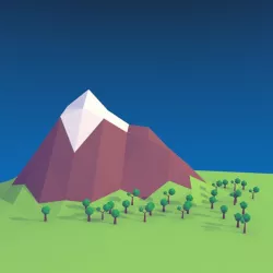 Low Poly Mountain Landscape