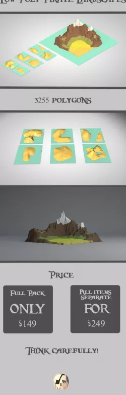 Low Poly Pirate Landscapes