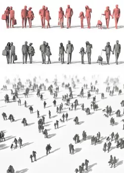 Low Poly Posed People Pack 4