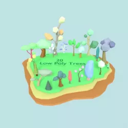 Low poly trees