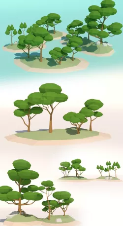 LowPoly Trees PB1