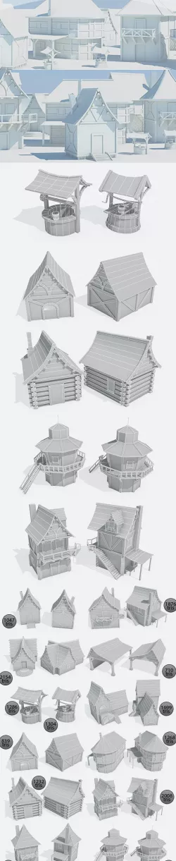 Medieval buildings pack
