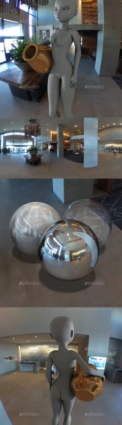 Modern Hotel Lobby HDRI