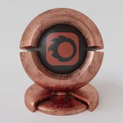 Old copper material for corona render 1.5