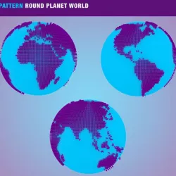 Pattern Round Planet World