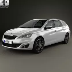 Peugeot 308 SW with HQ interior 2014