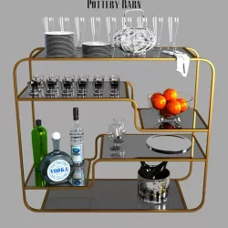Pottery barn Big Antiques Bar Console