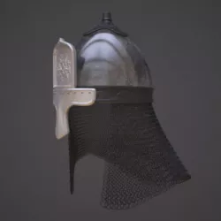 Russian helmet with icon
