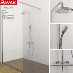 Shower room Ravak Walk-in