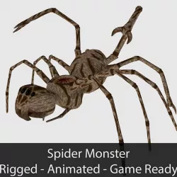 Spider Monster - Game Ready