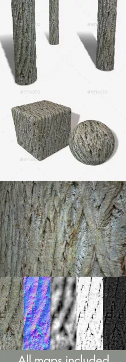 Spiky Bark Seamless Texture