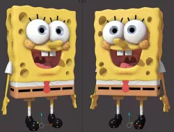 Sponge Bob 3D Model (Rigged)