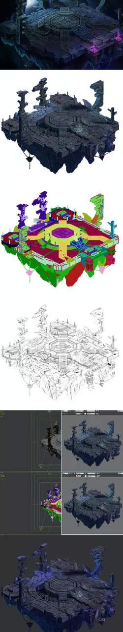 Square life and death altar